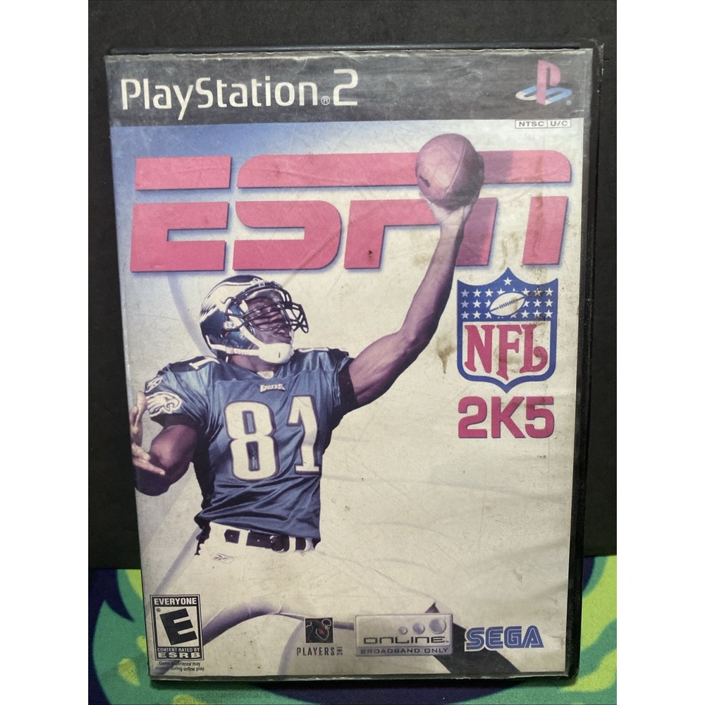 SEGA ESPN NFL 2K5 Sony PlayStation 2 PS2 Football Sports E Multiplayer Manual
